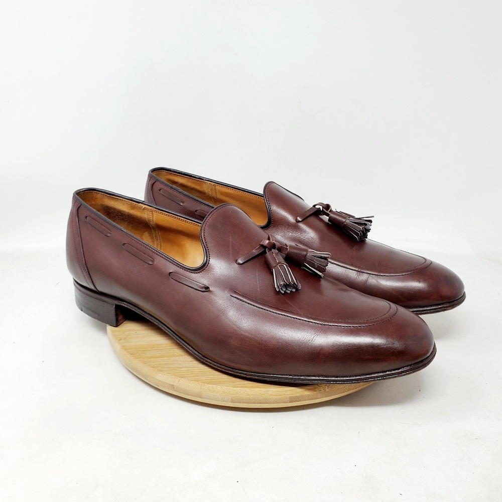 Church's Loafers Mens 11 Brown Leather Tassel England Shoes UK 10 E